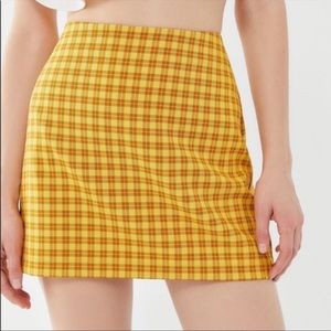 Urban Outfitters Plaid Mini Skirt